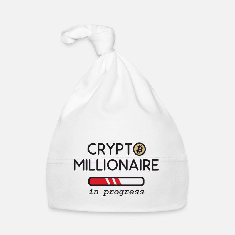 Crypto Millionaire in progress Organic Baby Cap