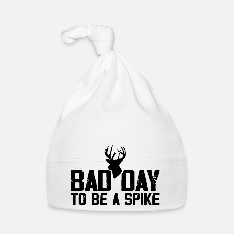 Bad Day to Be a Spike Hunter Hunting Deer Bonnet bio Bébé