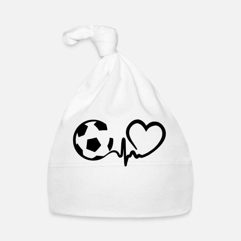 Fußball Herzschlag Baby Bio-Mütze