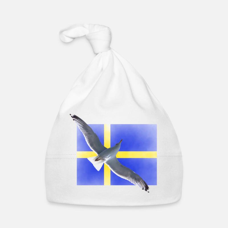 Suède Mouette Sverige Bonnet bio Bébé