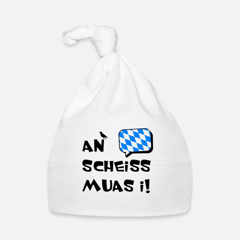 An scheiss muas i Baby Bio-Mütze