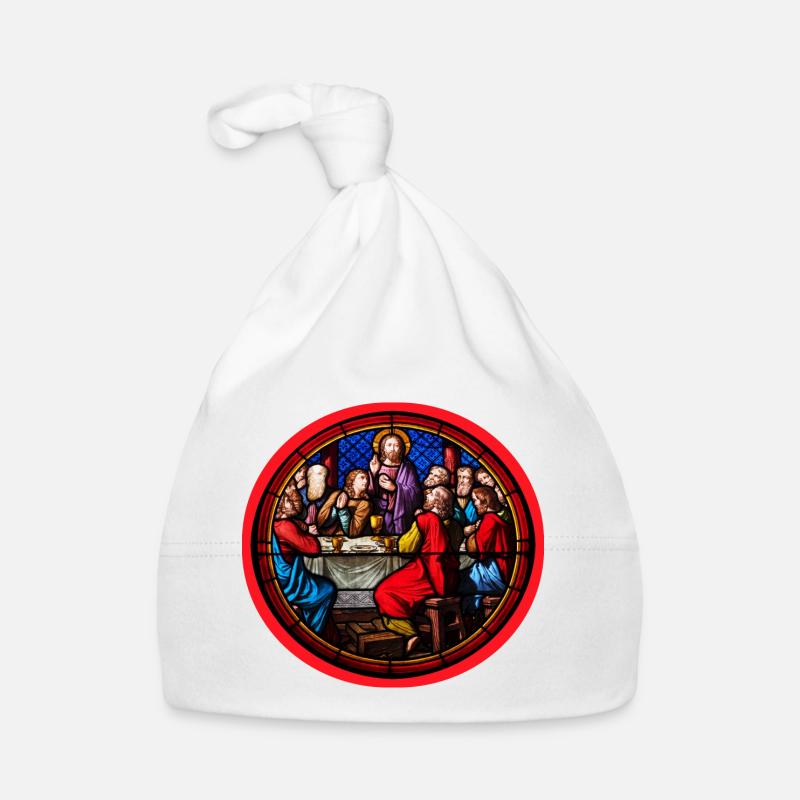 souper de fenêtre d'église - Bonnet bio Bébé - blanc