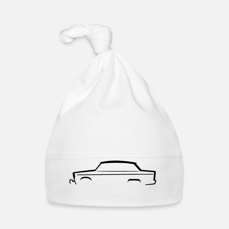 Car silhouette | Oldtimer | Trapezoid Organic Baby Cap
