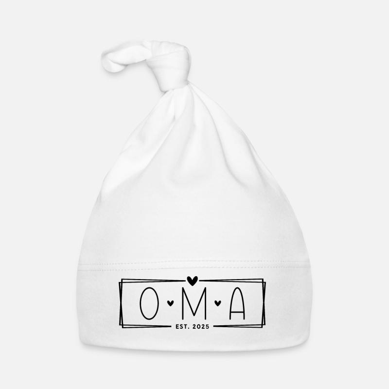 Oma Est. 2025 Baby Bio-Mütze