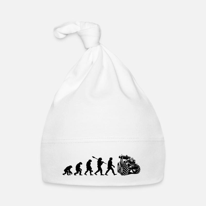 Evolution des Traktors Baby Bio-Mütze
