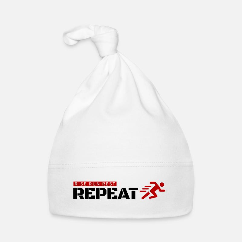 Rise, run, rest, repeat! Organic Baby Cap