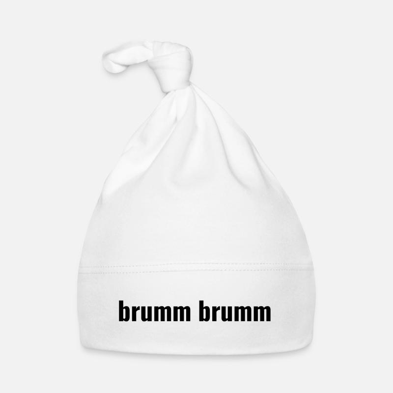 brumm brumm - Baby Bio-Mütze - Weiß