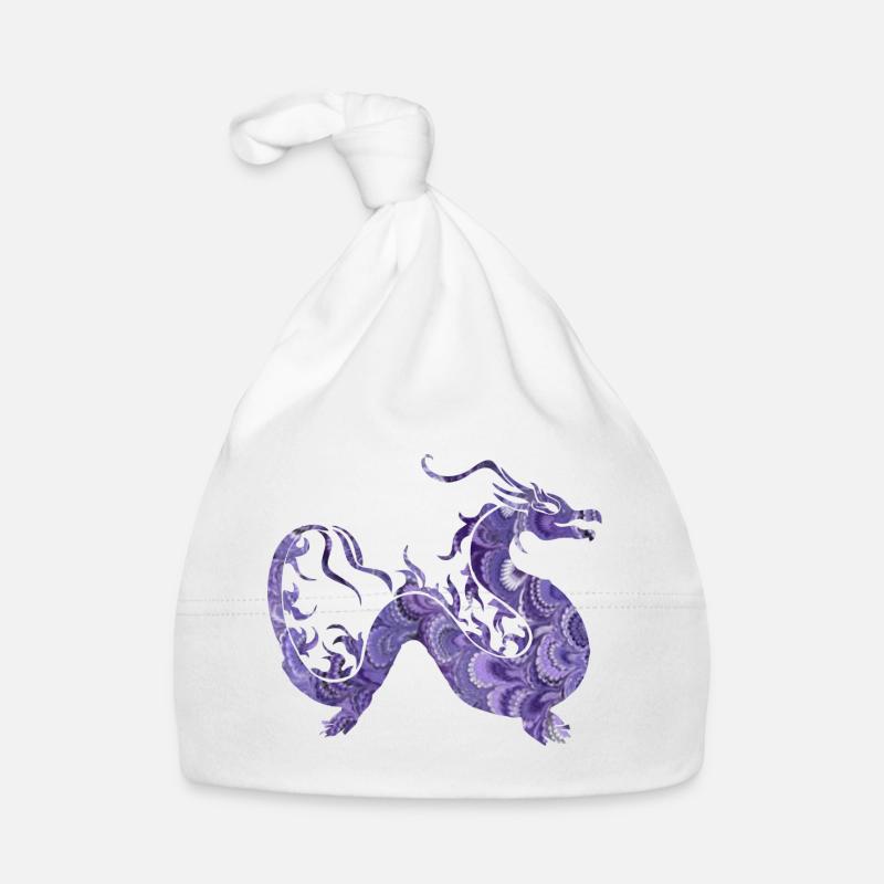 dragon e 76 - Bonnet bio Bébé - blanc