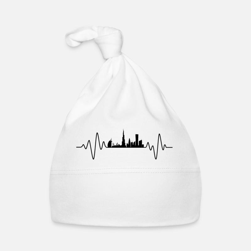 Dubaï Heartbeat Skyline Dubaï Bonnet bio Bébé