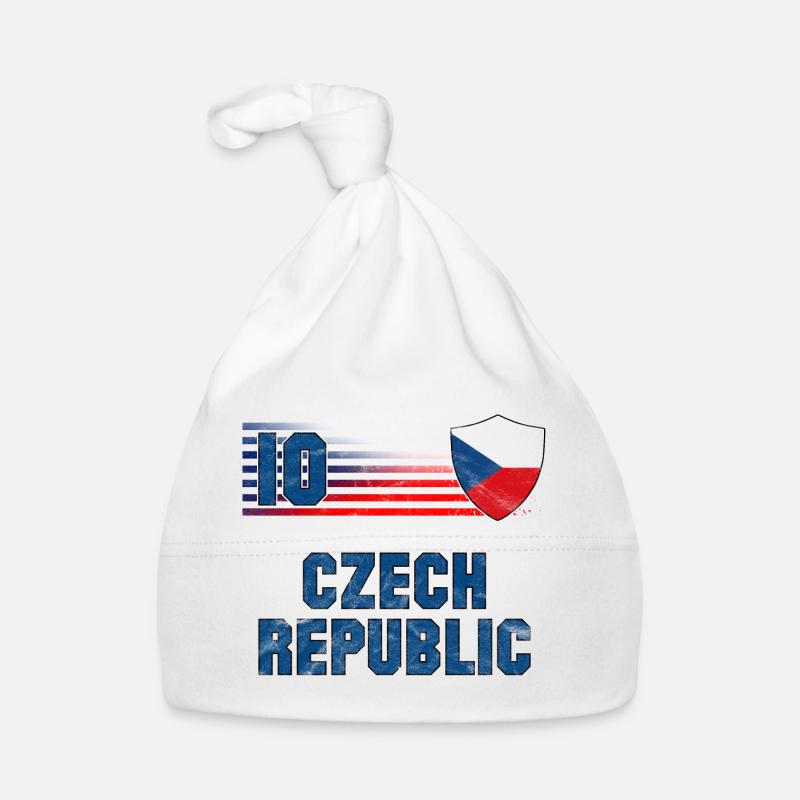 Équipe de République tchèque de football Bonnet bio Bébé