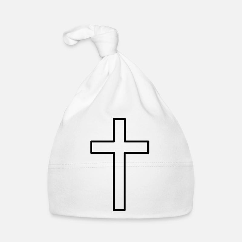 Croix Chrétienne (V) Bonnet bio Bébé