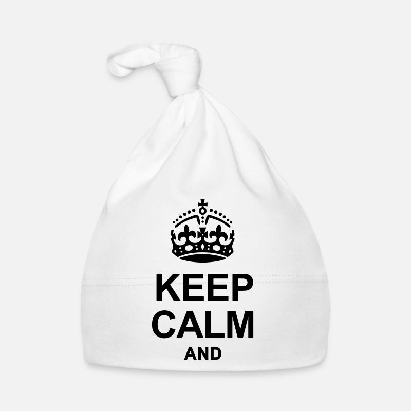 Keep Calm and write your text Organic Baby Cap