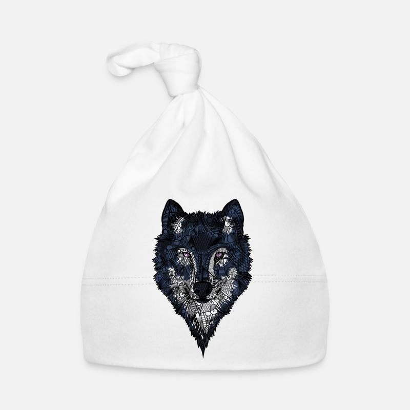 Wolf Organic Baby Cap