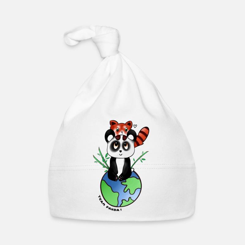 Team Panda Baby Bio-Mütze