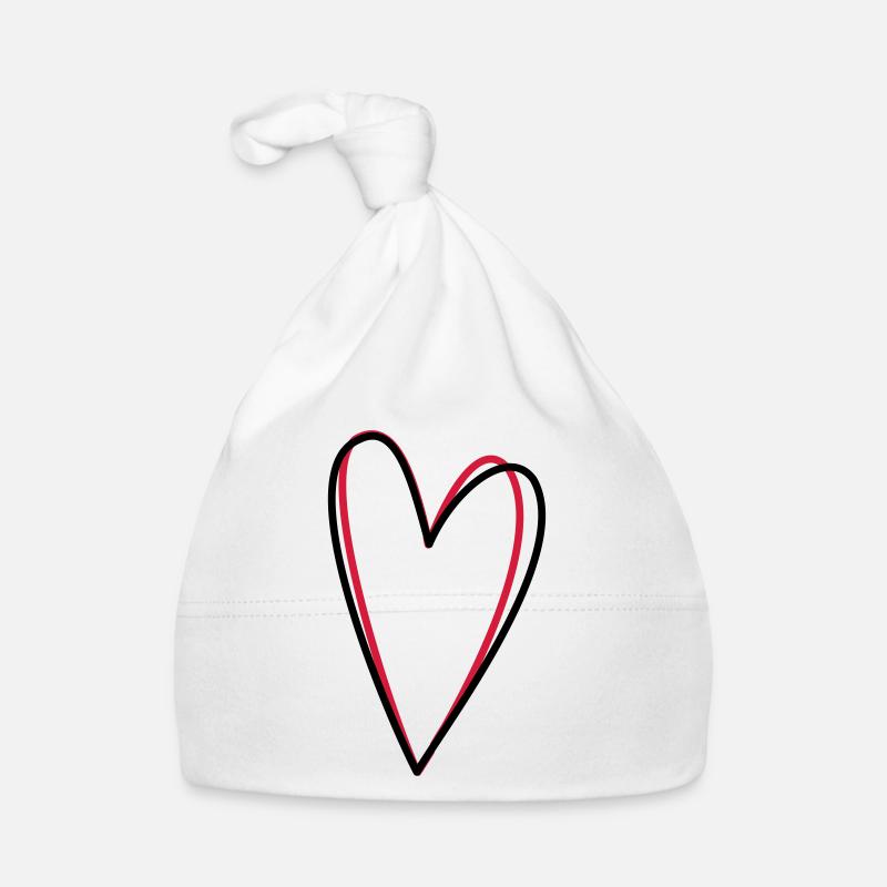 Herz Liebe Freundschaft Symbol Geschenkidee Baby Bio-Mütze