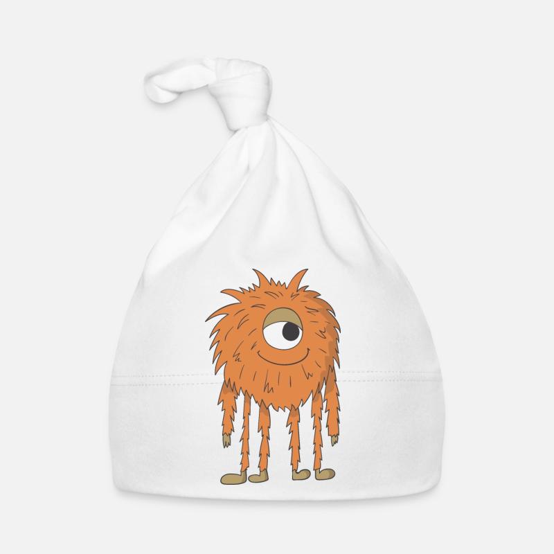 Oranges Monster Baby Bio-Mütze