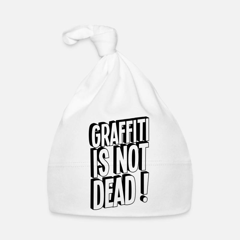 GRAFFITI IS NOT DEAD TYPE - Organic Baby Cap - white