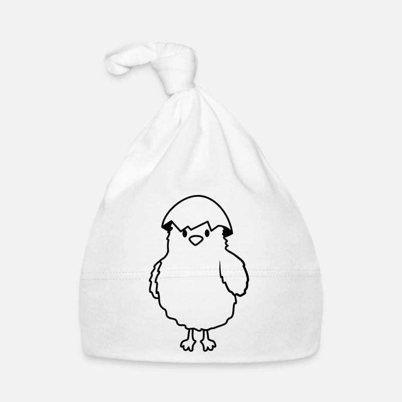 Chicks with eggshell on the head Organic Baby Cap