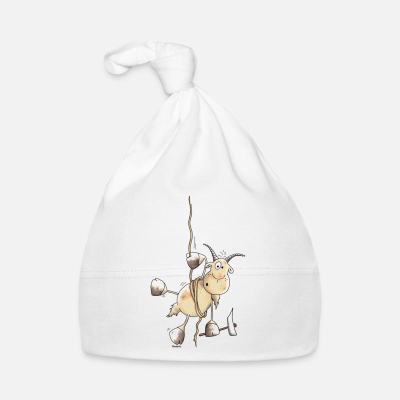 Aventureux Capricorne - Alpinistes - Bonnet bio Bébé - blanc