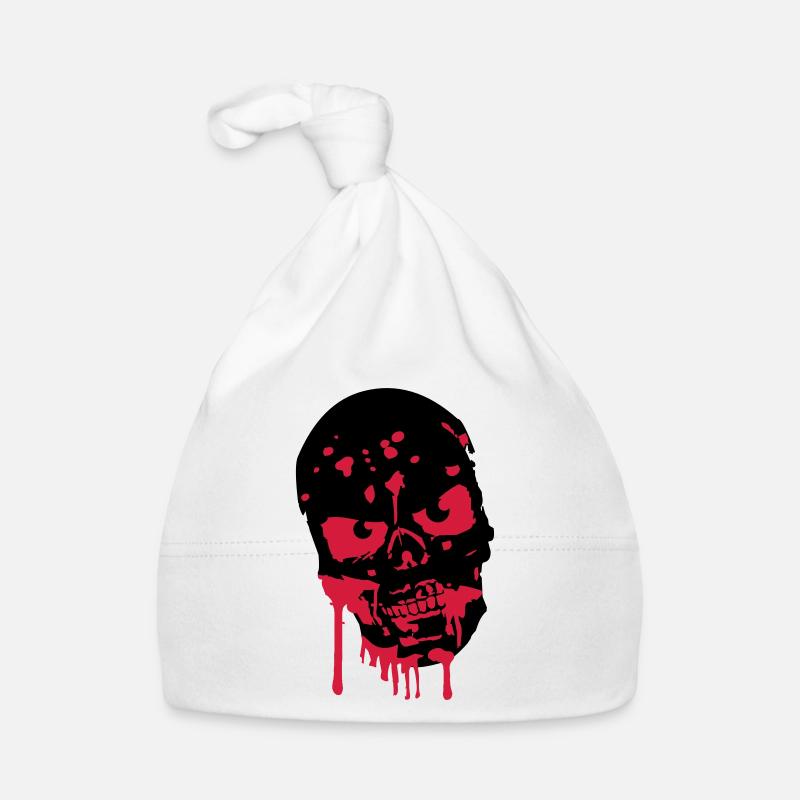 Skull Head skull blood zombie Organic Baby Cap