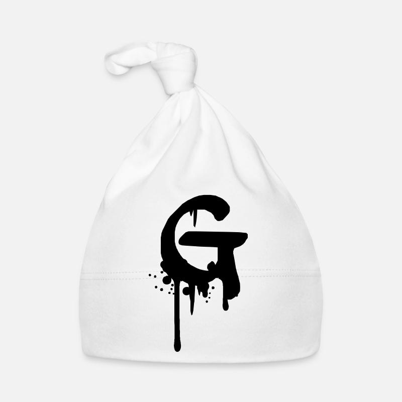 G Graffiti Tropfen Farbklex Spray Baby Bio-Mütze
