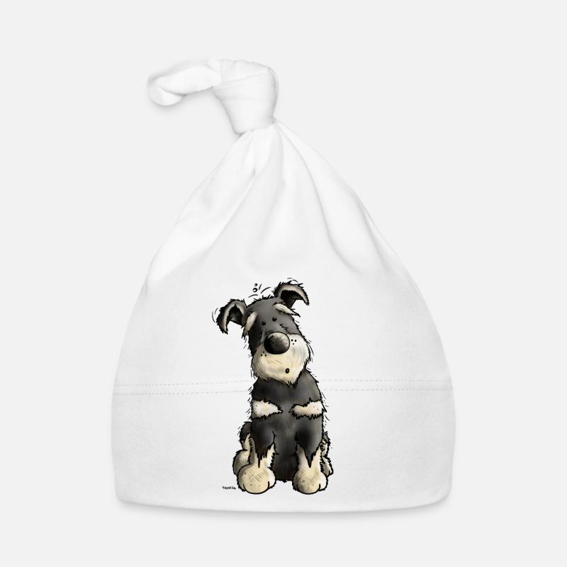 Drolliger Schnauzer Baby Bio-Mütze