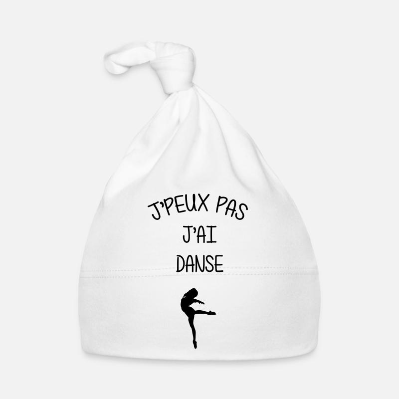 Danse Danseur Danseuse Musique Music - Bonnet bio Bébé - blanc