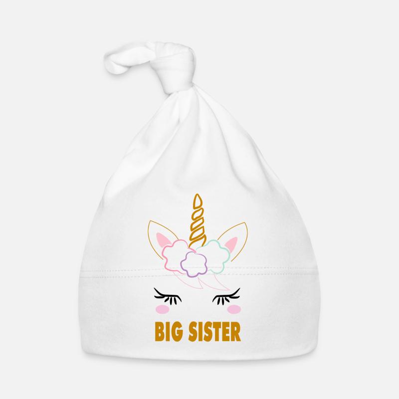 Big Sister Einhorn Baby Bio-Mütze