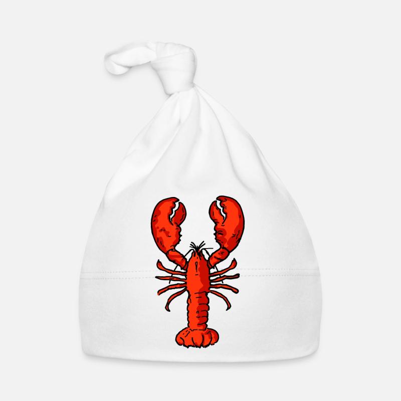 Lobster red Baby Bio-Mütze