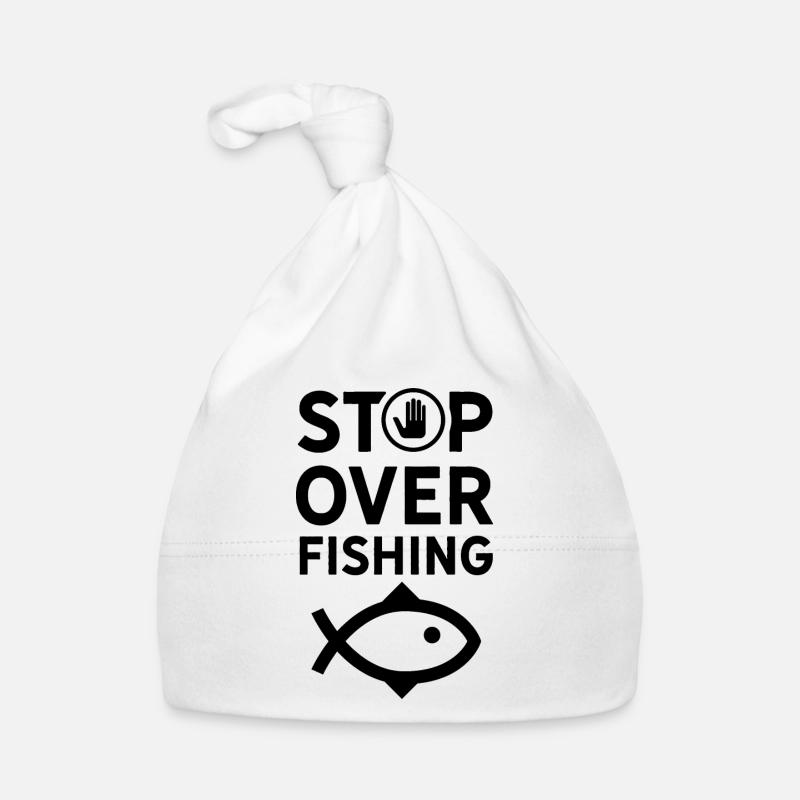 Arrêt de la pêche Mer Océan Pollution Bonnet bio Bébé