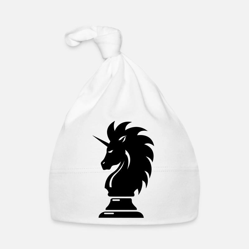 Springer Schach Pferd Einhorn Baby Bio-Mütze