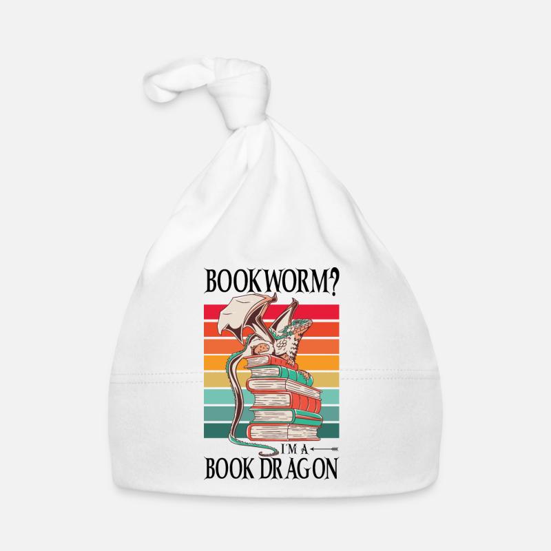 Dragons Books Dragons Reading Bookworm Økologisk babys lue