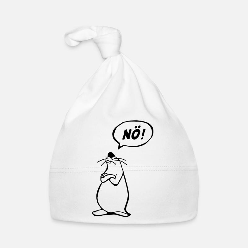 Nö Maus schwarz NÖ Baby Bio-Mütze