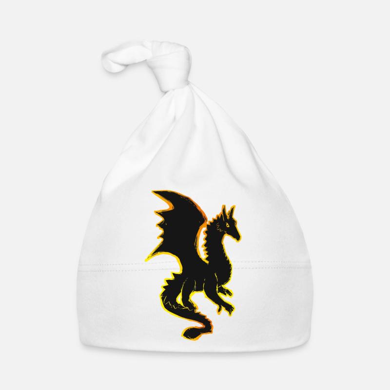 Drache, Drachen, dragon, draco, Feuer, fire Baby Bio-Mütze