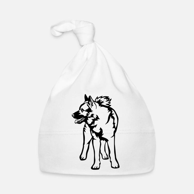 Norwegischer Elchhund Baby Bio-Mütze