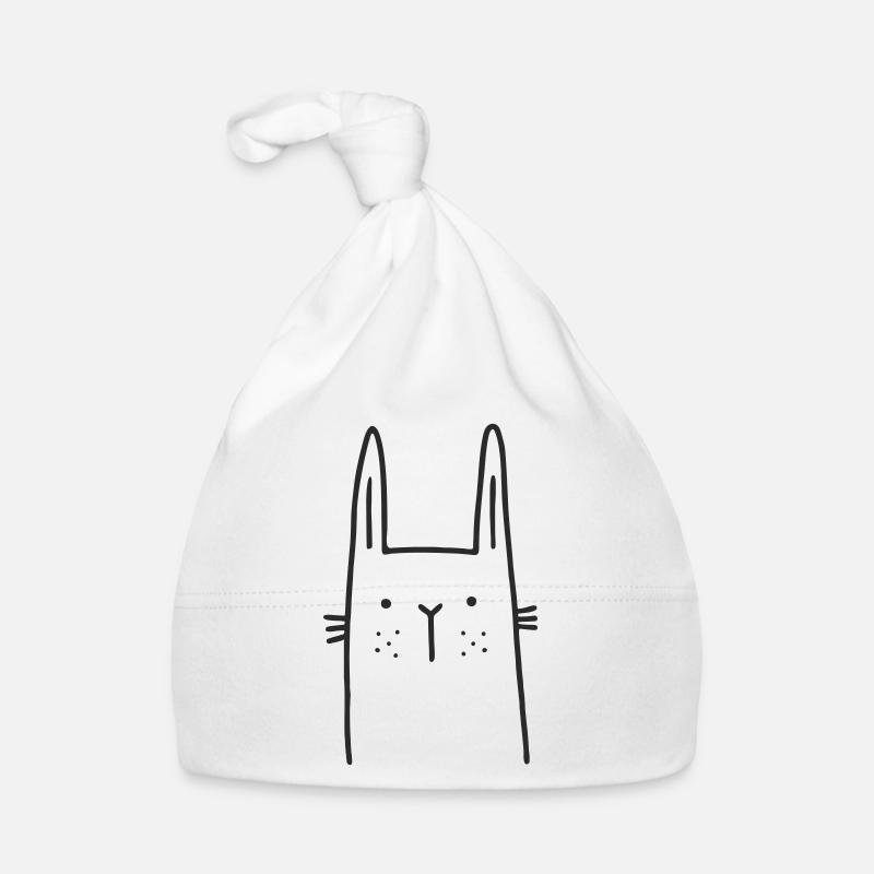 niedlicher Hase Ostern Baby Bio-Mütze