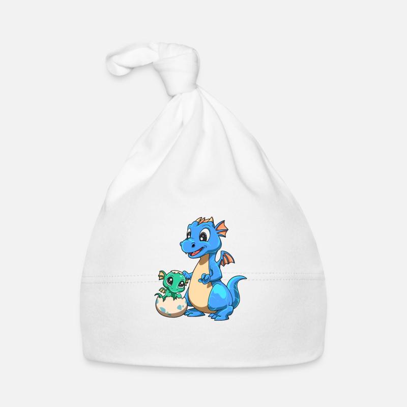 Drachen kleine Schwester - Ich bin der kleine Baby Bio-Mütze