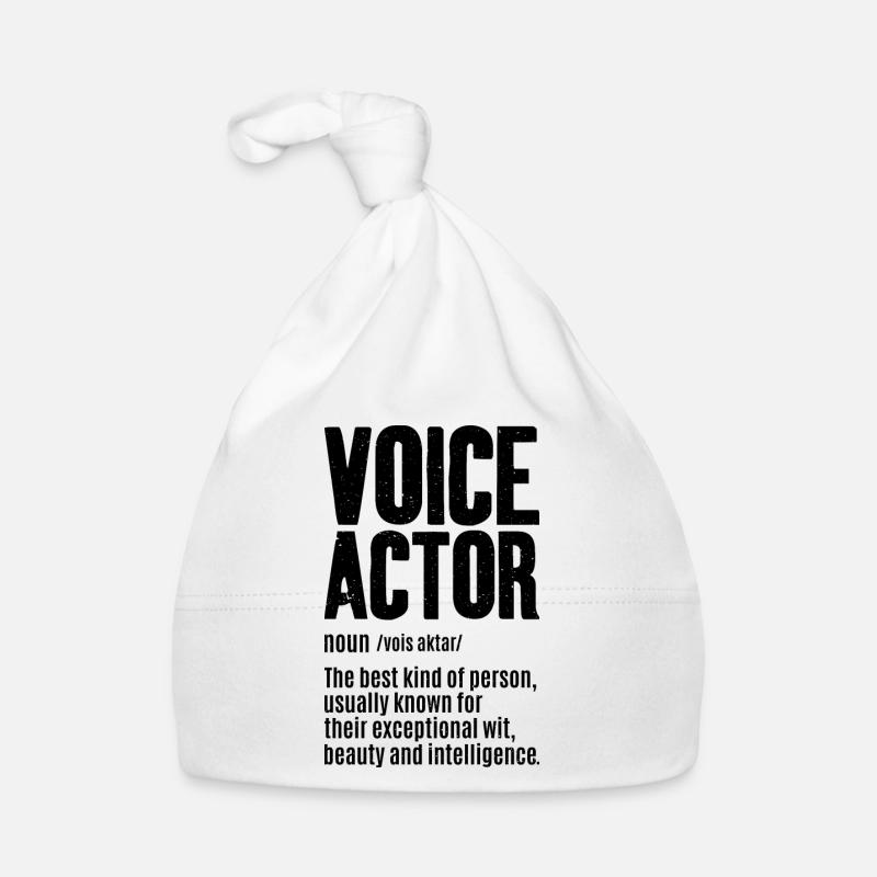 Voice actor definition Organic Baby Cap