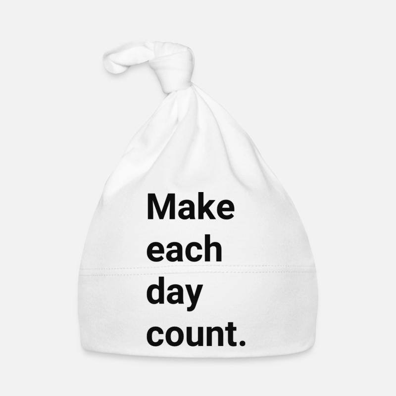 Make each day count Organic Baby Cap