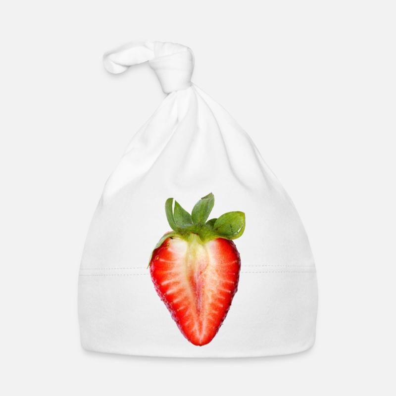 Saftige rote Erdbeere, Sommer, Erdbeere, Frühling, Baby Bio-Mütze