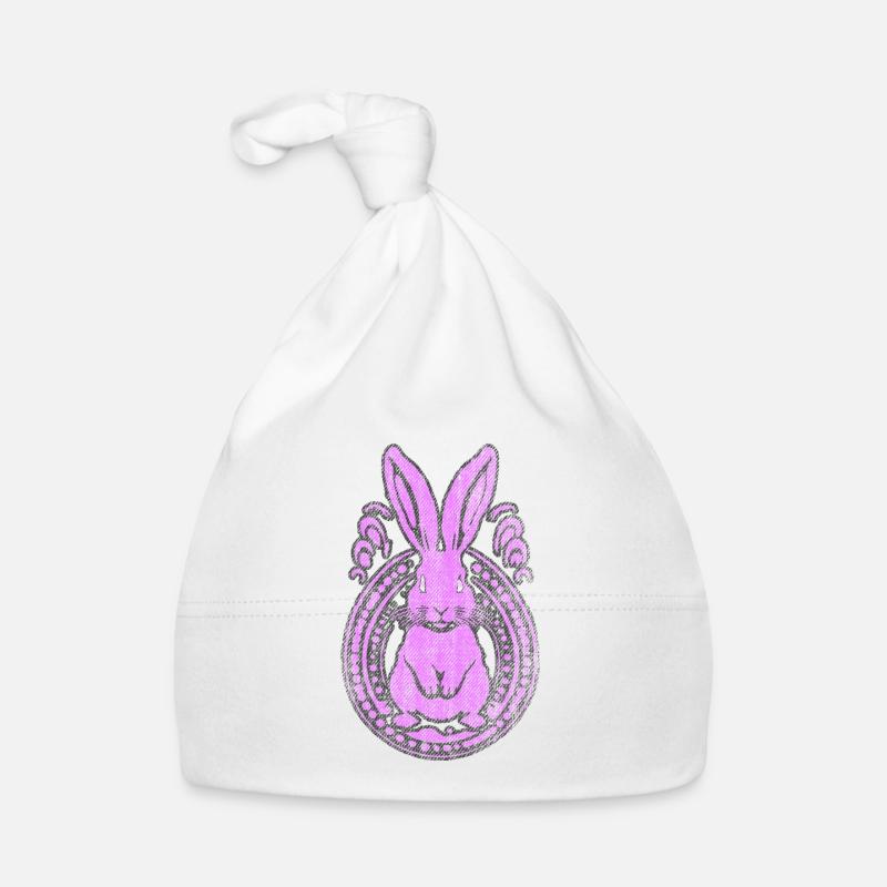 Lapin de Pâques utilisé Cadre Look robuste Bonnet bio Bébé