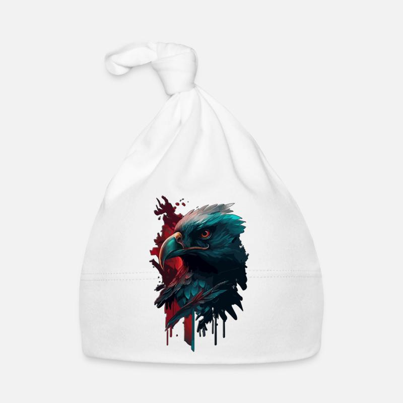 Refresh your wardrobe with blood eagle style - Organic Baby Cap - white