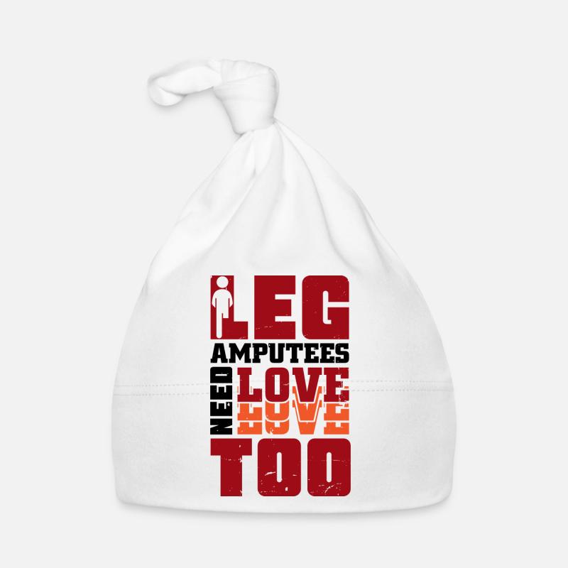 Leg Amputees need love too Baby Bio-Mütze