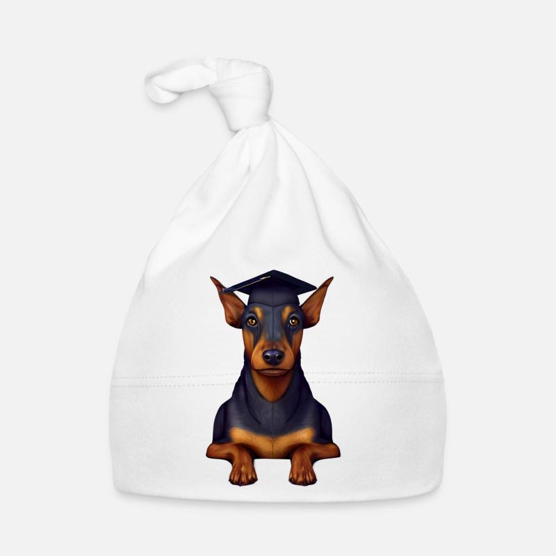 Chiens de Bachelor Doberman Studies School Leaving Certificate Bonnet bio Bébé