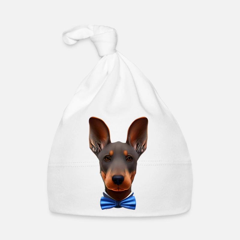 Dobermanntrainer Dobermann Hund Dobermannwelpe Baby Bio-Mütze
