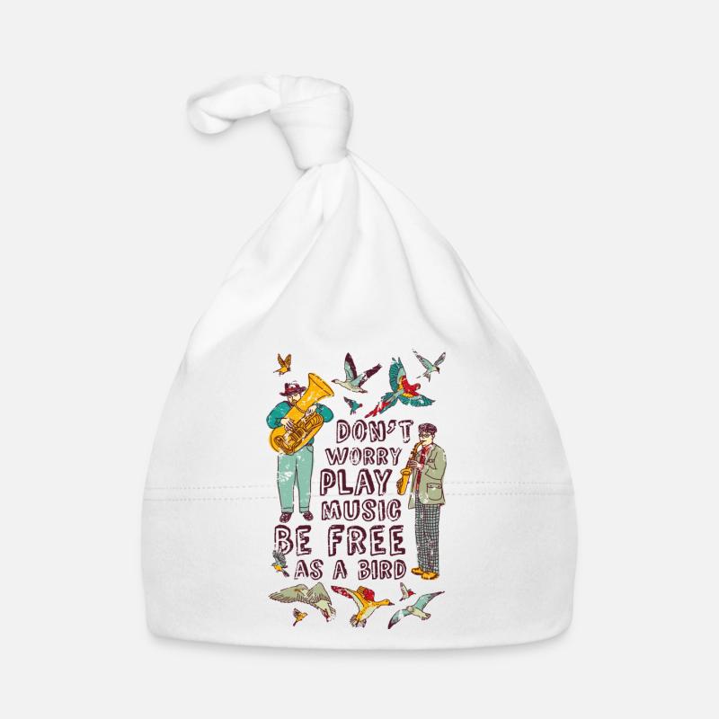 Vögel Baby Bio-Mütze