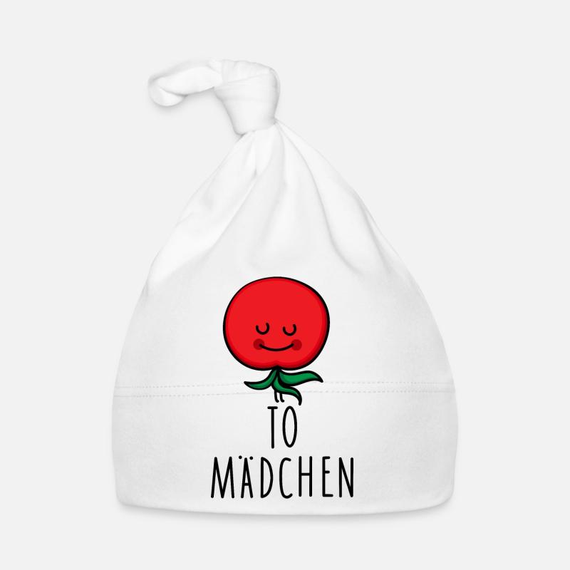 Mädchen als Tomate Baby Bio-Mütze