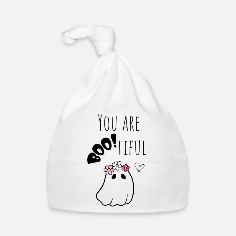 Halloween Ghost « Vous êtes Bootiful » bande dessinée noir Bonnet bio Bébé