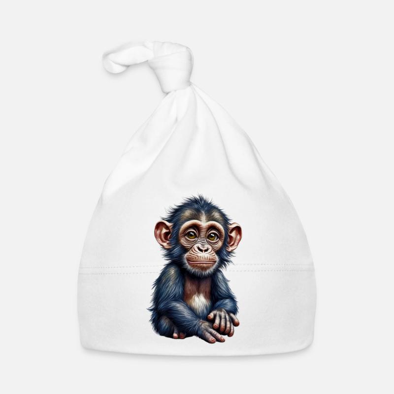 Affe Affe Baby Bio-Mütze