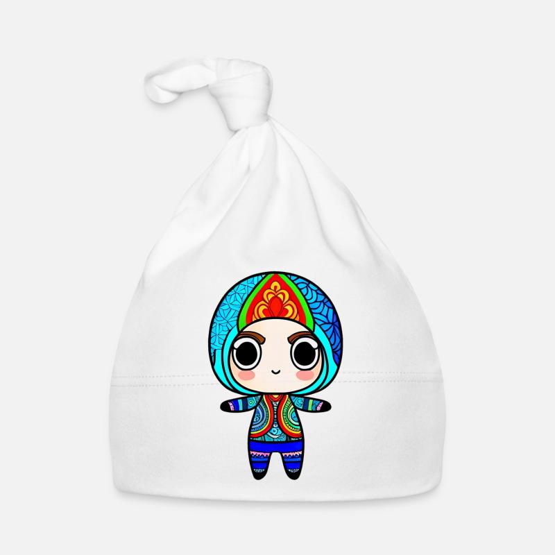 Chibi Zentangle Organic Baby Cap
